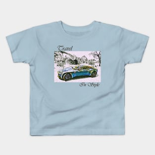 Travel in Style Collection (with text) Kids T-Shirt